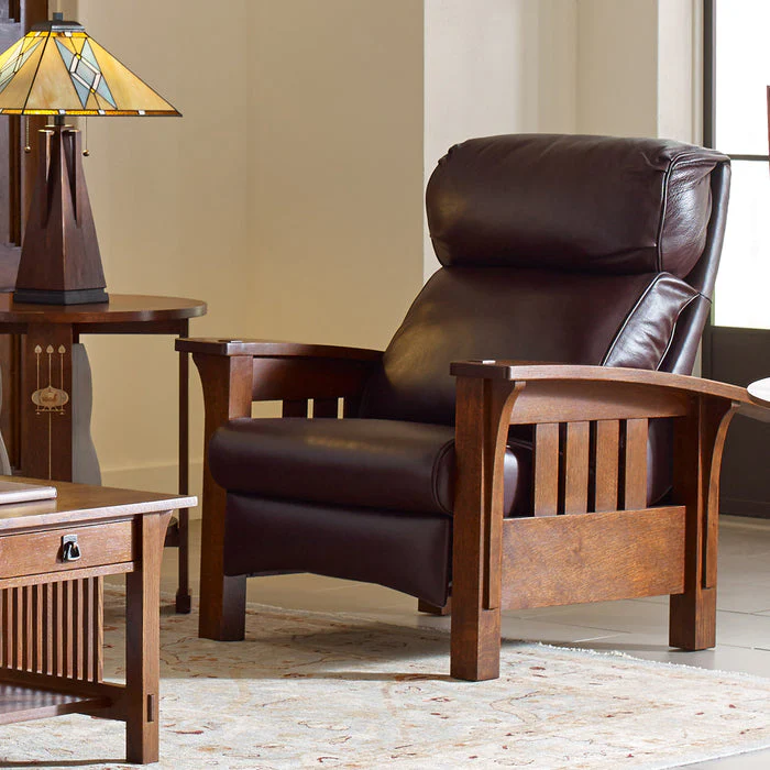 Bustle Back Bow Arm Morris Recliner - Image 15