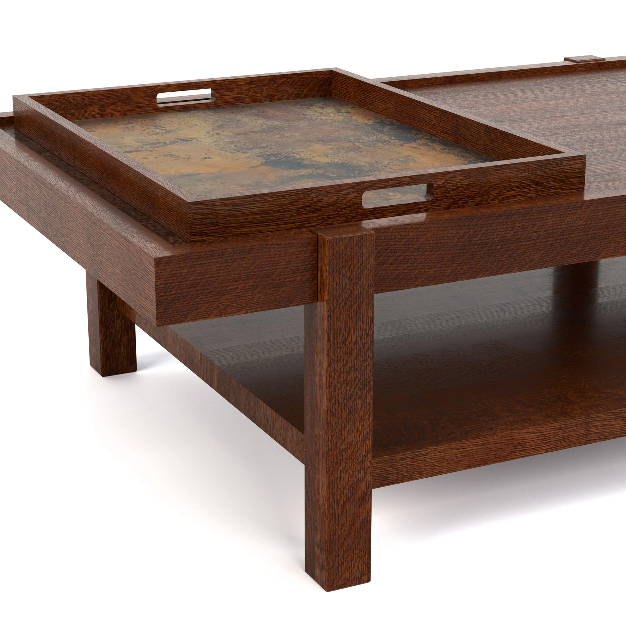 Durant Copper Tray Cocktail Table - Image 6