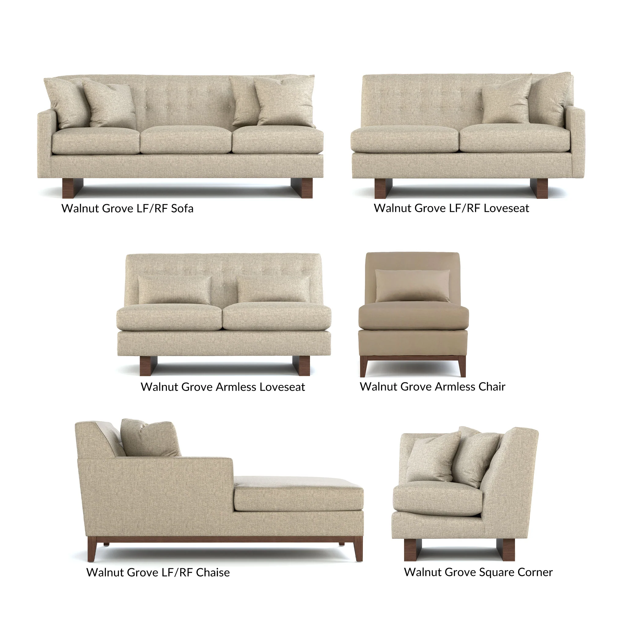 Walnut Grove Design-Your-Own L-Shaped Sectional - Image 14