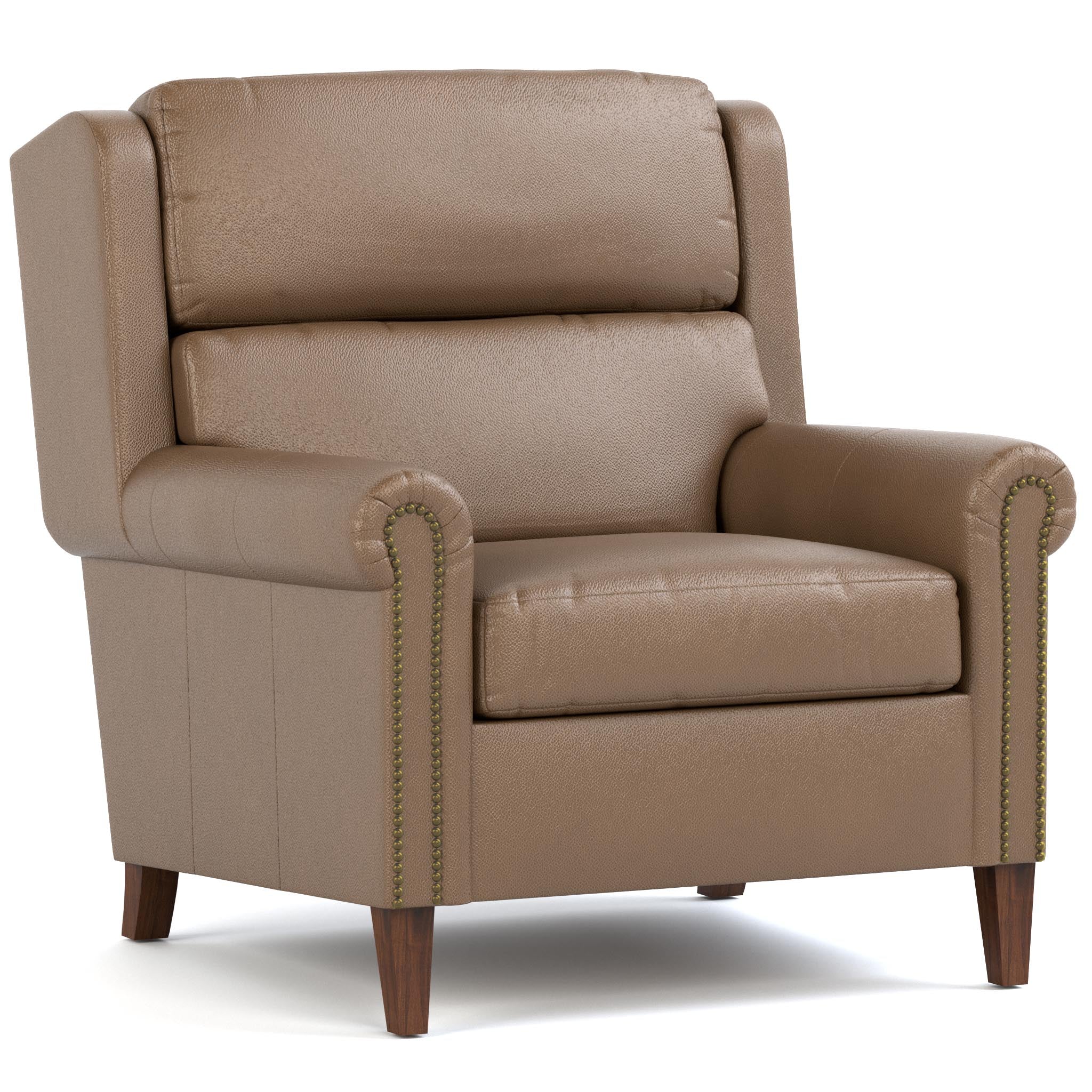 Woodlands Small Roll Arm Chair with Nails - Image 3